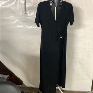 Elegant Black Wrap Dress
